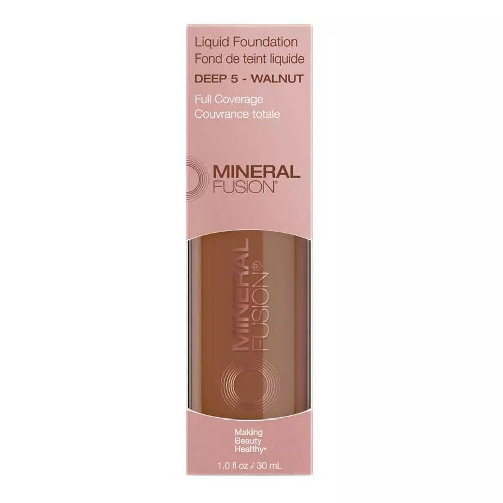Mineral Fusion Liquid Foundation, Deep 5 Walnut, 1 Oz